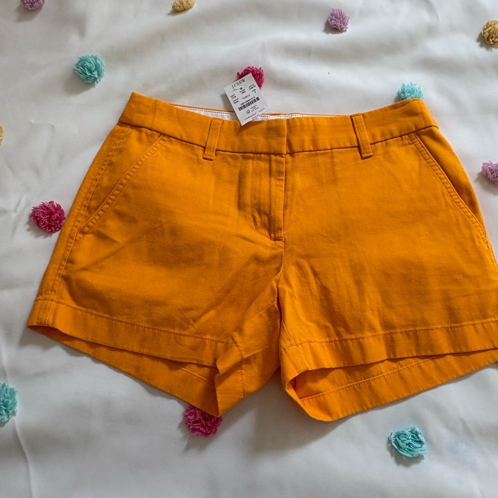 J. Crew Vibrant Orange Chino Women's Shorts